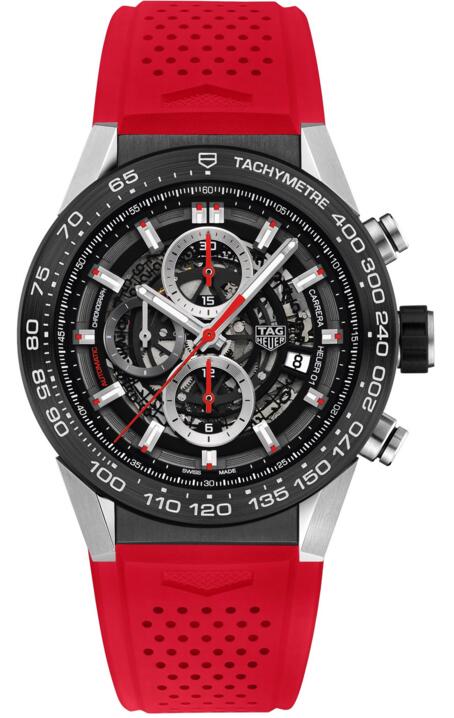 Replica Tag Heuer CALIBER HEUER 01 AUTOMATIC CHRONOGRAPH SKELETON 45MM CAR2A1Z.FT6050 watch
